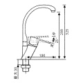 Gooseneck thiết kế bồn rửa bằng đồng